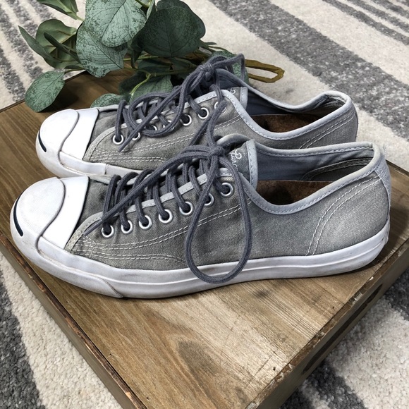 CONVERSE Grey Sneakers Size 8 EUC - Picture 2 of 12